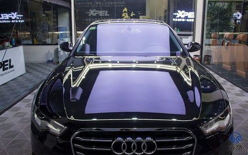 典范坐駕奧迪a6l廊坊遠橋施工汽車隔熱膜